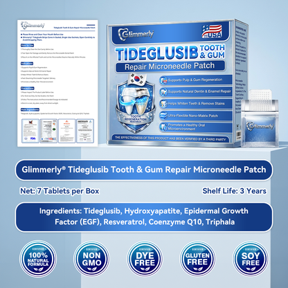 𝐆𝐥𝐢𝐦𝐦𝐞𝐫𝐥𝐲® 𝐓𝐢𝐝𝐞𝐠𝐥𝐮𝐬𝐢𝐛 𝐓𝐨𝐨𝐭𝐡 & 𝐆𝐮𝐦 𝐑𝐞𝐩𝐚𝐢𝐫 𝐌𝐢𝐜𝐫𝐨𝐧𝐞𝐞𝐝𝐥𝐞 𝐏𝐚𝐭𝐜𝐡  | 𝐀𝐝𝐯𝐚𝐧𝐜𝐞𝐝 𝐒𝐭𝐞𝐦-𝐂𝐞𝐥𝐥 𝐀𝐜𝐭𝐢𝐯𝐚𝐭𝐢𝐨𝐧 𝐓𝐞𝐞𝐭𝐡 𝐒𝐭𝐫𝐢𝐩𝐬(🦷𝐑𝐞𝐛𝐮𝐢𝐥𝐝 𝐄𝐧𝐚𝐦𝐞𝐥 & 𝐃𝐞𝐧𝐭𝐢𝐧 • 𝐒𝐭𝐫𝐞𝐧𝐠𝐭𝐡𝐞𝐧 𝐆𝐮𝐦𝐬 • 𝐄𝐫𝐚𝐝𝐢𝐜𝐚𝐭𝐞 𝐓𝐚𝐫𝐭𝐚𝐫 & 𝐎𝐝𝐨𝐫 • 𝐒𝐭𝐨𝐩 𝐓𝐨𝐨𝐭𝐡 𝐒𝐞𝐧𝐬𝐢𝐭𝐢𝐯𝐢𝐭𝐲) 🍁