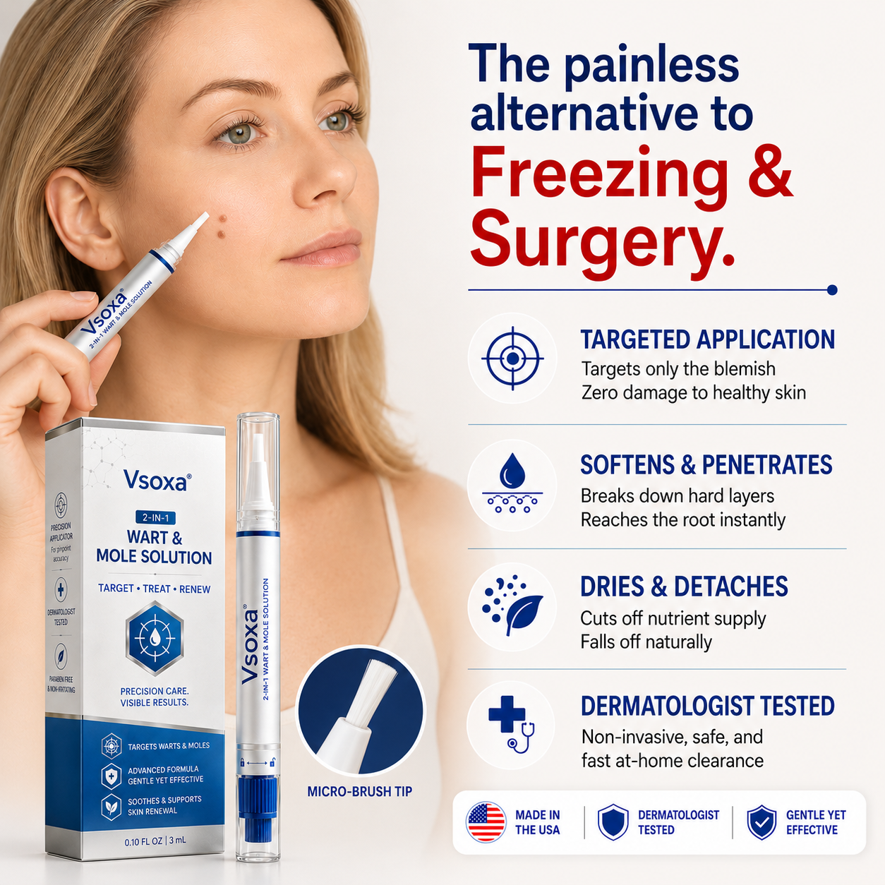 𝗩𝘀𝗼𝐱𝐚® 𝟤-𝗶𝗻-𝟭 𝗪𝗮𝗋𝗍 & 𝖬𝗈𝑙𝑒 𝐒𝐨𝐥𝐮𝘁𝗶𝗼𝗻