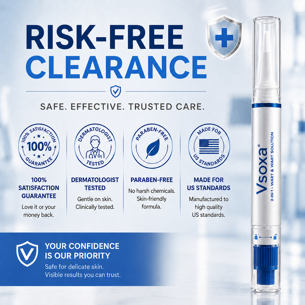 𝗩𝘀𝗼𝐱𝐚® 𝟤-𝗶𝗻-𝟭 𝗪𝗮𝗋𝗍 & 𝖬𝗈𝑙𝑒 𝐒𝐨𝐥𝐮𝘁𝗶𝗼𝗻